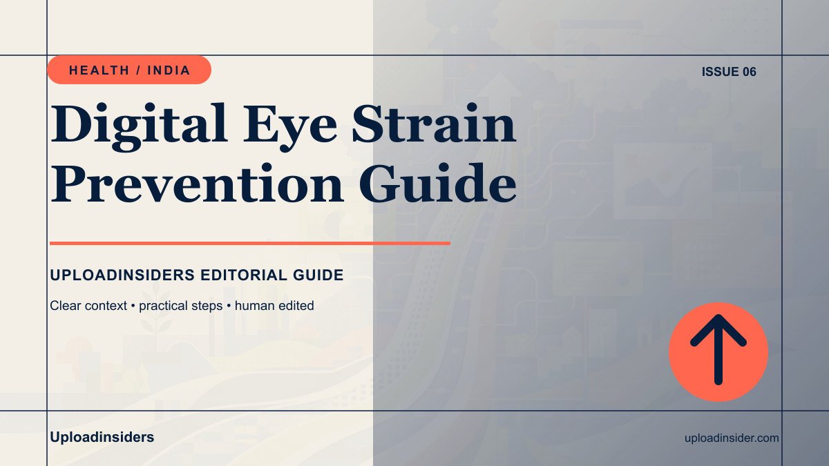 Digital Eye Strain Prevention Guide — Uploadinsiders editorial guide