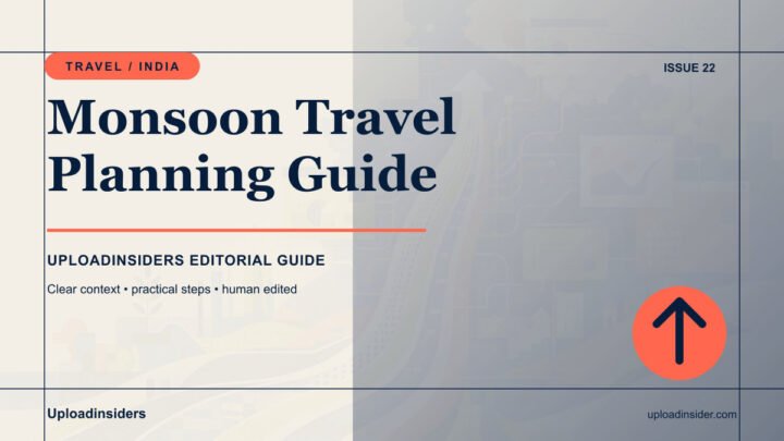 Monsoon Travel Planning Guide for India — Uploadinsiders editorial guide