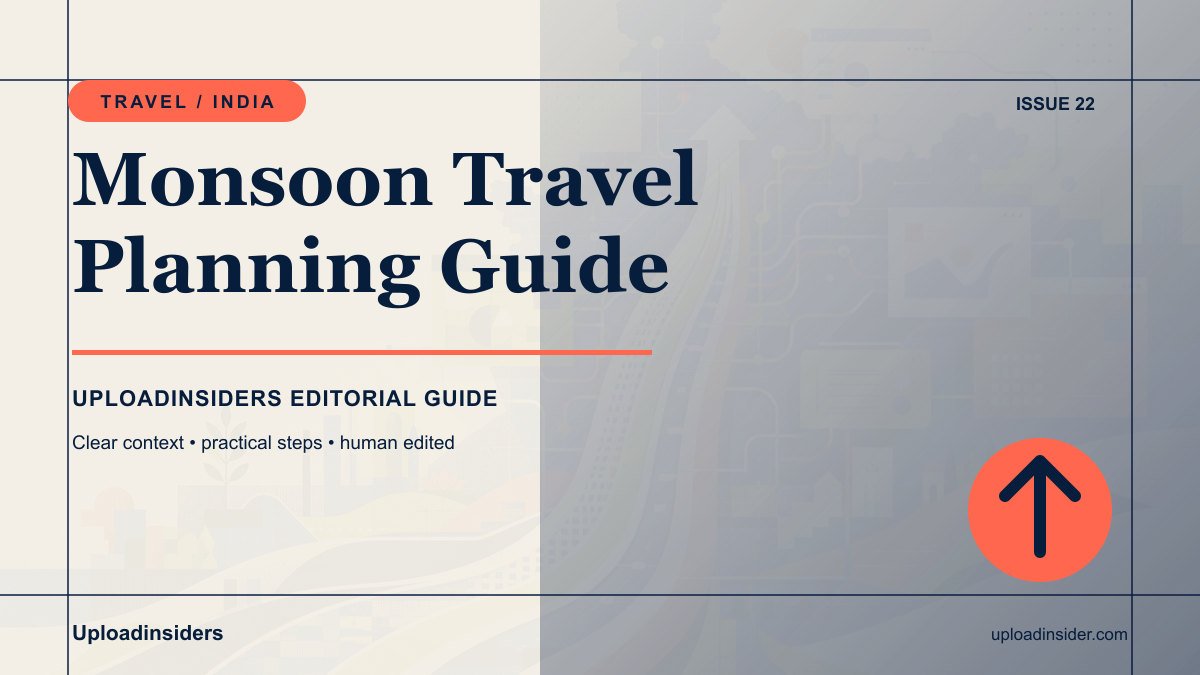 Monsoon Travel Planning Guide for India — Uploadinsiders editorial guide