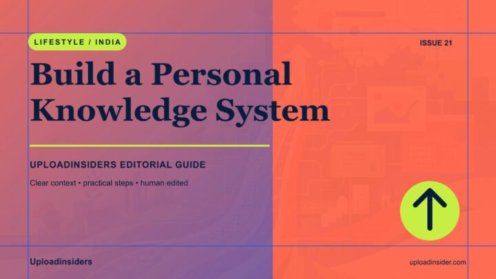 A Personal Knowledge System for Busy People — Uploadinsiders editorial guide