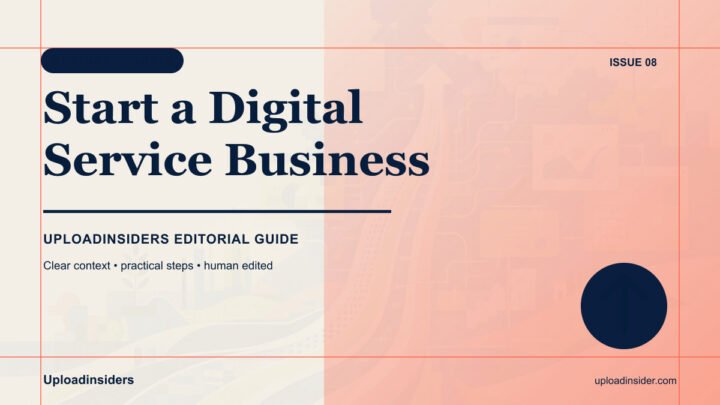 Starting a Digital Service Business in India — Uploadinsiders editorial guide