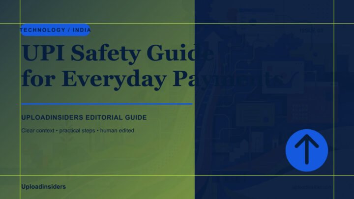 UPI Safety Guide for Everyday Digital Payments — Uploadinsiders editorial guide